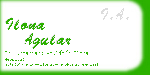 ilona agular business card